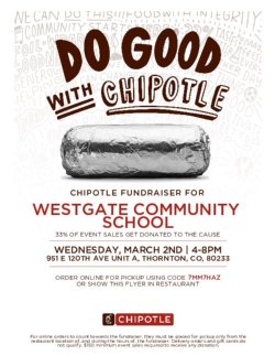 Spirit Night @Chipotle Fundraiser