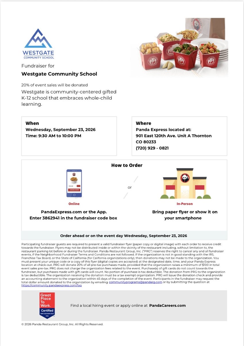 Panda Express Flyer for September 23rd
